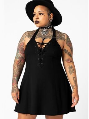 Killstar Subzero Halter Dress NWOT